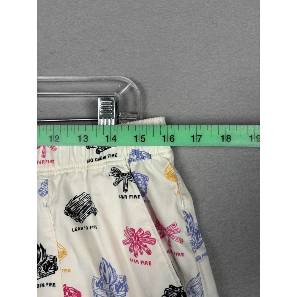 The North Face Swim Trunks Shorts Mens Medium White Campfire Print Camping Beach